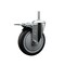 Service Caster 5 Inch Thermoplastic  Rubber Wheel Swivel 34 Inch Threaded Stem Caster Total Lock Brake SCC SCC-TSTTL20S514-TPRB-34212 - alternate 1
